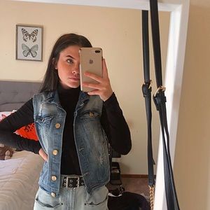 WallFlower Jean Jacket Vest